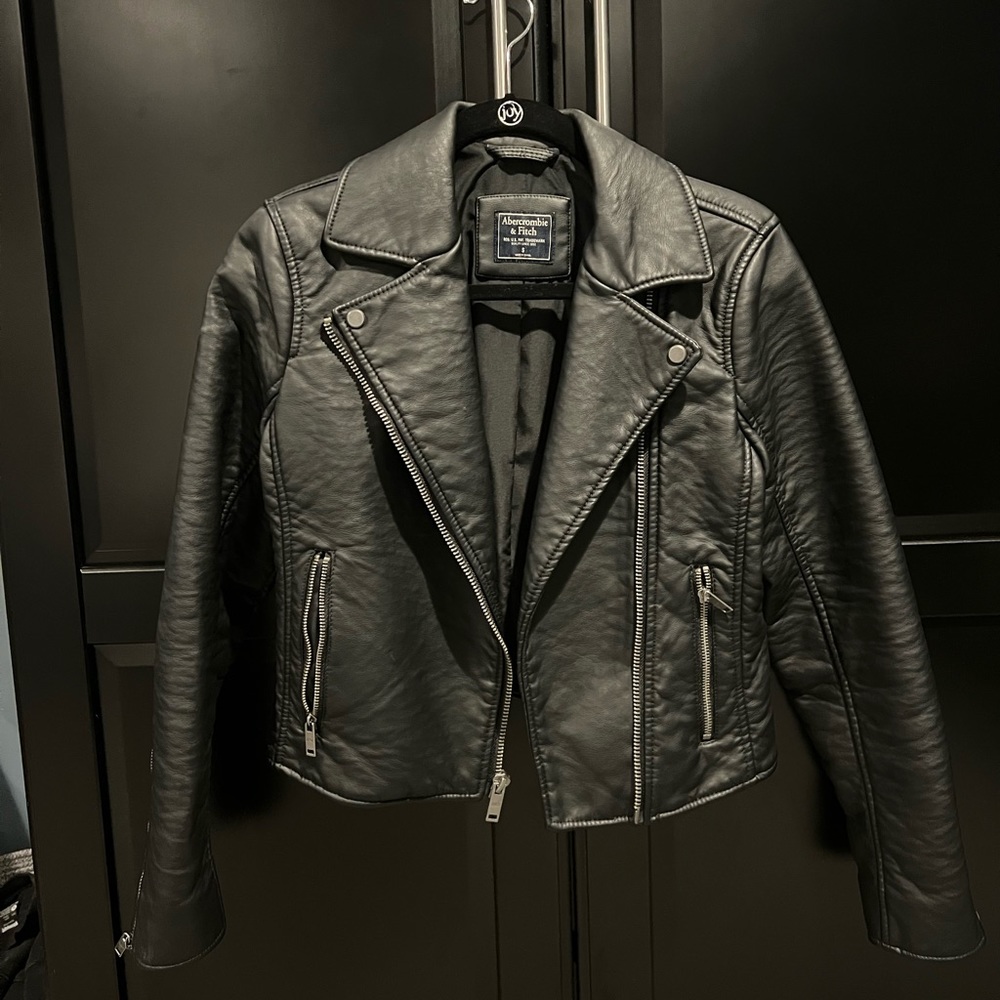 Abercrombie leather jacket